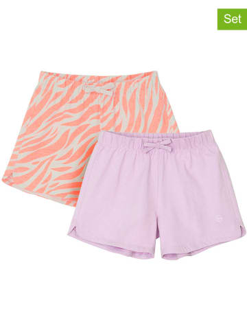 COOL CLUB 2er-Set: Shorts in Orange/ Lila/ Weiß
