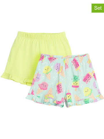 COOL CLUB 2er-Set: Shorts in Türkis/ Gelb