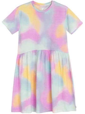 COOL CLUB Kleid in Lila/ Türkis/ Gelb