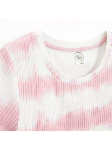 COOL CLUB Kleid in Rosa/ Weiß