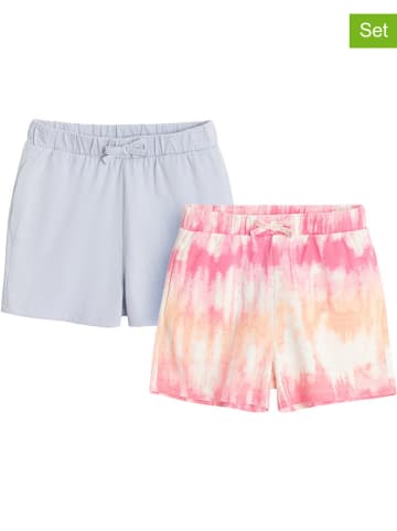 COOL CLUB 2-delige set: shorts lichtblauw/lichtroze/wit
