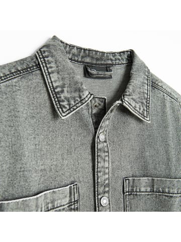 COOL CLUB Jeans-Hemd in Grau