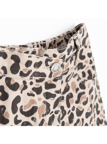 COOL CLUB Jeans-Shorts in Beige/ Schwarz