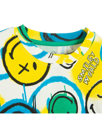 COOL CLUB Longsleeve in Weiß/ Blau/ Gelb