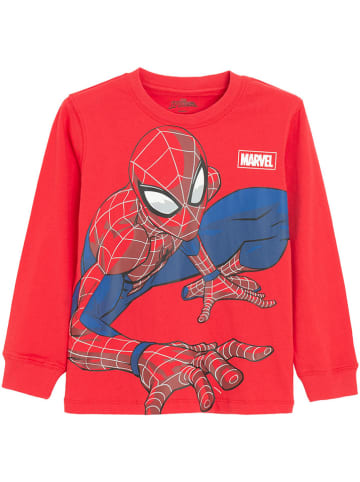 COOL CLUB 2-delige set: longsleeves crème/rood