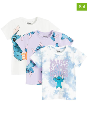 COOL CLUB 3er-Set: Shirts in Weiß/ Lila