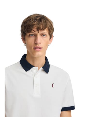 Polo Club Poloshirt wit/zwart