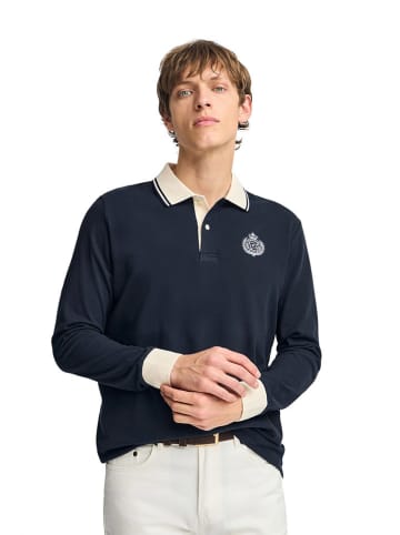 Polo Club Poloshirt in Dunkelblau/ Creme
