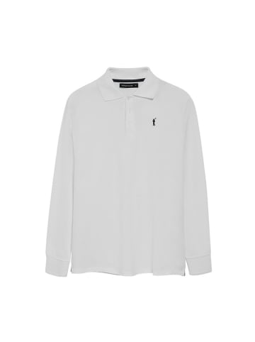 Polo Club 2er-Set: Poloshirts in Weiß/ Dunkelblau