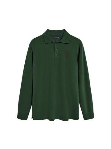 Polo Club 3er-Set: Poloshirts in Grün/ Dunkelblau/ Schwarz
