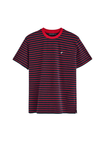 Polo Club Shirt in Schwarz/ Rot
