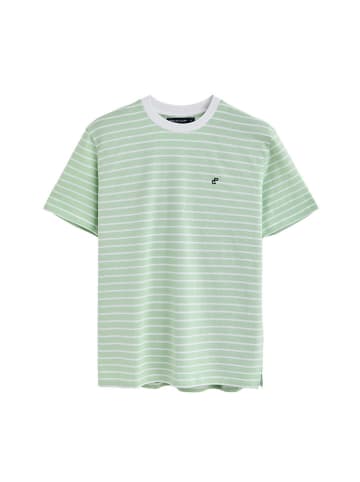 Polo Club Shirt in Hellgrün/ Weiß