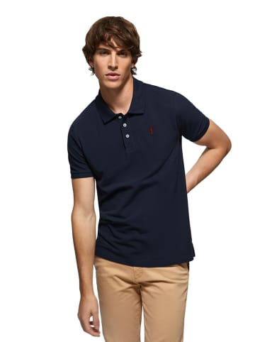 Polo Club 2er-Set: Poloshirts in Dunkelblau/ Schwarz