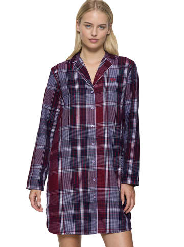 Triumph Nachthemd in Aubergine/ Blau