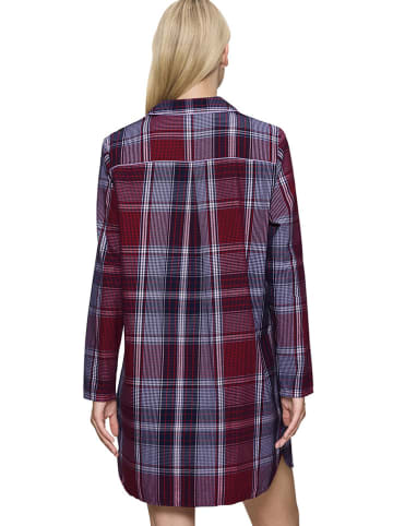 Triumph Nachthemd in Aubergine/ Blau