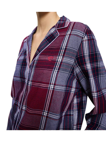 Triumph Pyjama in Aubergine/ Blau