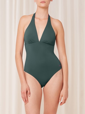 Triumph Omkeerbaar badpak groen/fuchsia