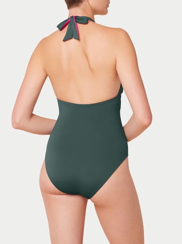 Triumph Omkeerbaar badpak groen/fuchsia