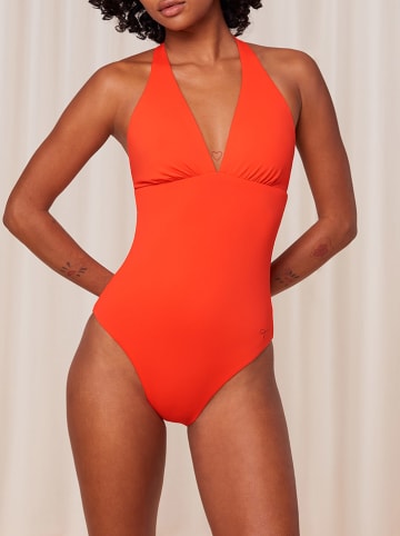 Triumph Wende-Badeanzug in Orange/ Braun