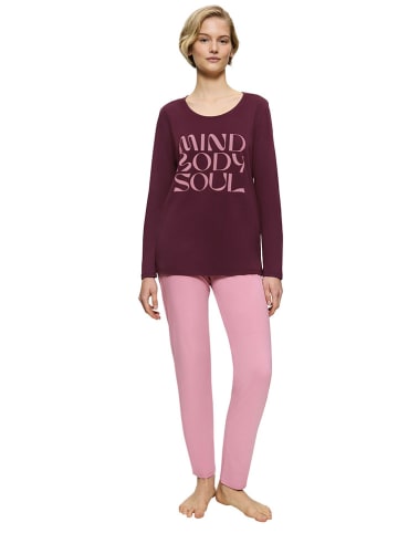 Triumph Pyjama in Bordeaux/ Rosa