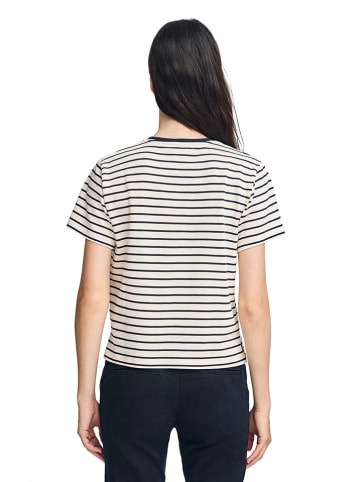 Polo Club Shirt in Creme/ Schwarz