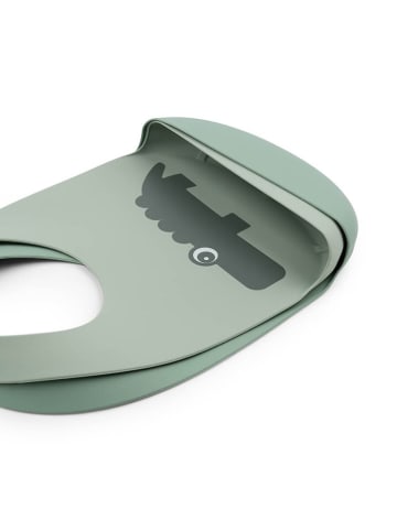 done by deer 2er-Set: Silikon-Lätzchen "Croco" in Grün