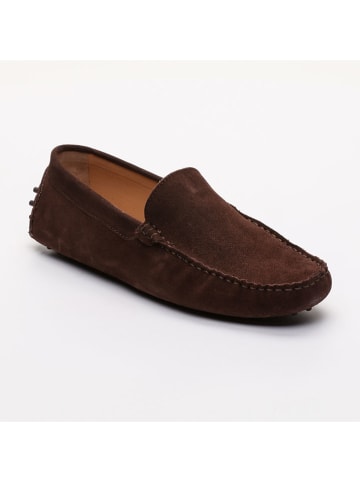 CHARLES & SMITH Leder-Mokassins "Lenny" in Braun
