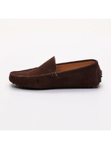 CHARLES & SMITH Leder-Mokassins "Lenny" in Braun