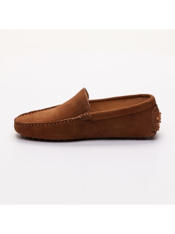 CHARLES & SMITH Leder-Mokassins "Lenny" in Hellbraun