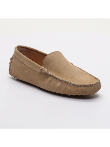 CHARLES & SMITH Leder-Mokassins "Lenny" in Beige