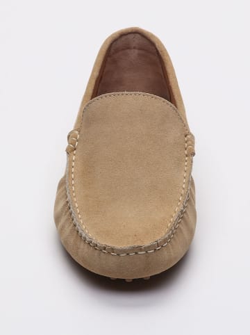 CHARLES & SMITH Leder-Mokassins "Lenny" in Beige