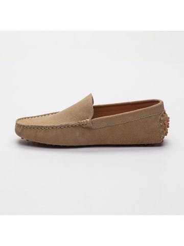 CHARLES & SMITH Leder-Mokassins "Lenny" in Beige