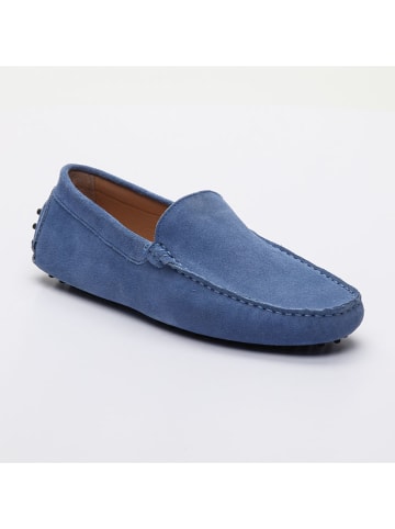 CHARLES & SMITH Leder-Mokassins "Lenny" in Blau