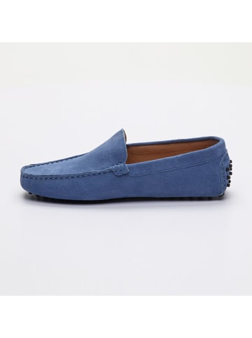 CHARLES & SMITH Leren mocassins "Lenny" blauw