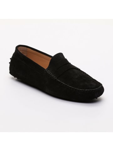 CHARLES & SMITH Leder-Mokassins "Cole" in Schwarz
