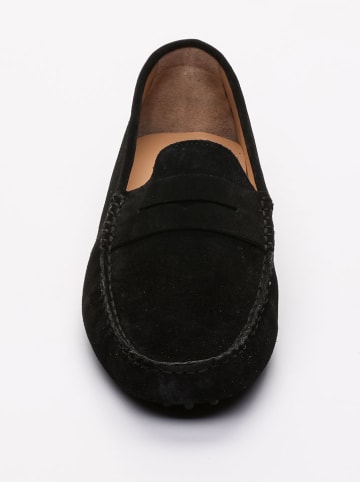 CHARLES & SMITH Leder-Mokassins "Cole" in Schwarz