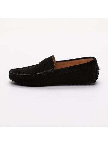 CHARLES & SMITH Leder-Mokassins "Cole" in Schwarz