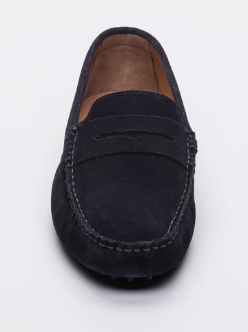 CHARLES & SMITH Leder-Mokassins "Cole" in Dunkelblau