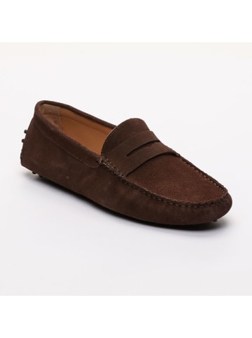 CHARLES & SMITH Leren mocassins "Cole" bruin