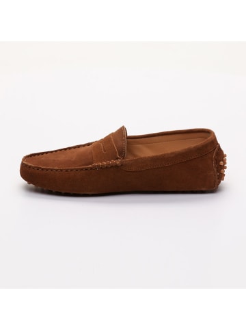 CHARLES & SMITH Leder-Mokassins "Cole" in Hellbraun