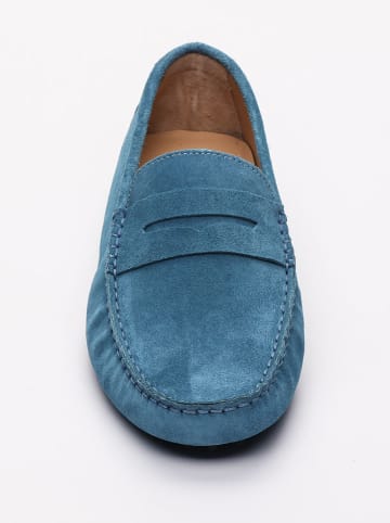 CHARLES & SMITH Leren mocassins "Cole" blauw