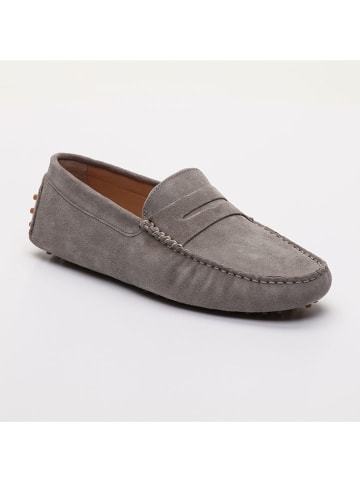 CHARLES & SMITH Leder-Mokassins "Cole" in Grau