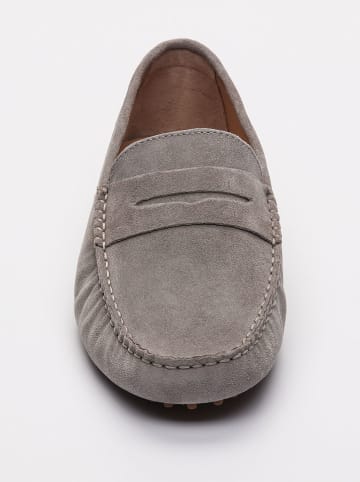 CHARLES & SMITH Leder-Mokassins "Cole" in Grau