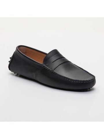 CHARLES & SMITH Leder-Mokassins "Cole" in Schwarz