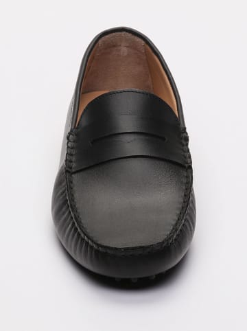 CHARLES & SMITH Leder-Mokassins "Cole" in Schwarz