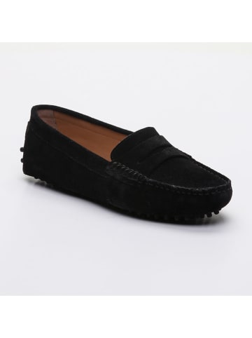 CHARLES & SMITH Leder-Mokassins "Thandie"  in Schwarz