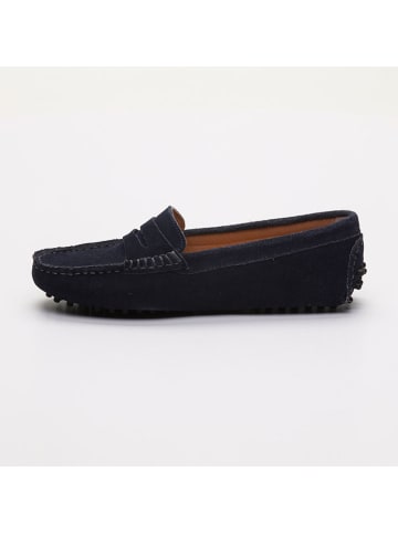CHARLES & SMITH Leren mocassins "Thandie" donkerblauw