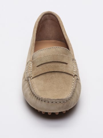 CHARLES & SMITH Leren mocassins "Thandie" beige