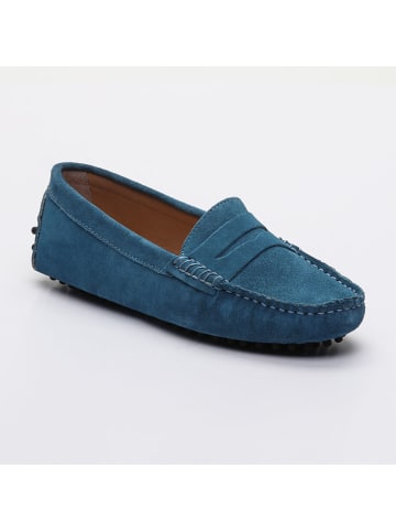 CHARLES & SMITH Leder-Mokassins "Thandie"  in Blau