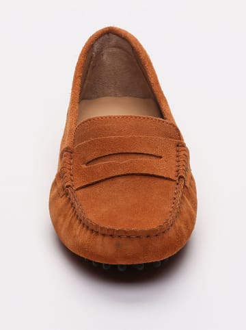 CHARLES & SMITH Leder-Mokassins "Thandie"  in Orange